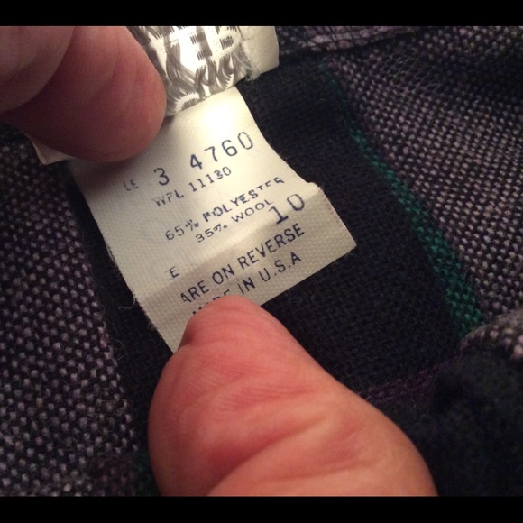 Vintage plaid wool skirt women’s size 10 - Picture 6 of 10